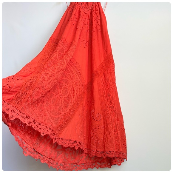 NWT Anthropologie Halter Cutwork Lace Dress, XS - Picture 14 of 17